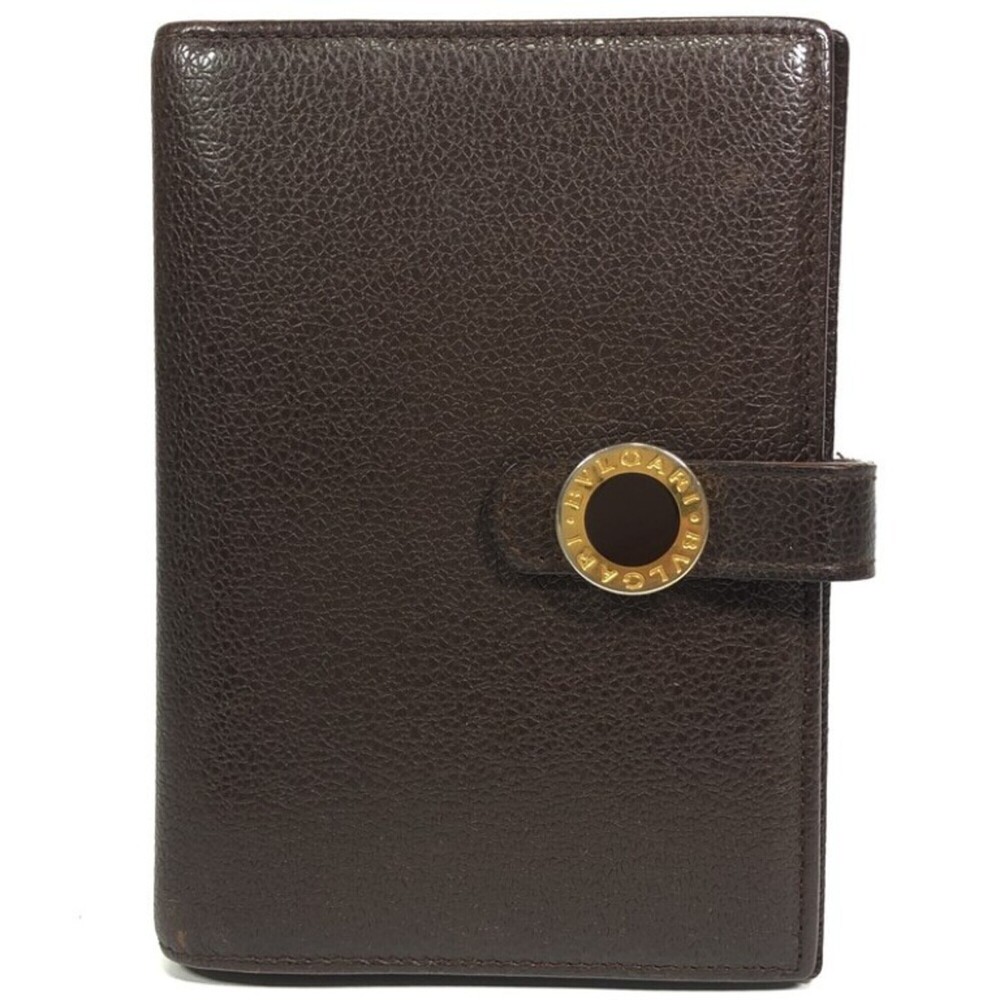 BVLGARI notebook cover, Bulgari Bulgari, brown leather, men's and women's, 6-...